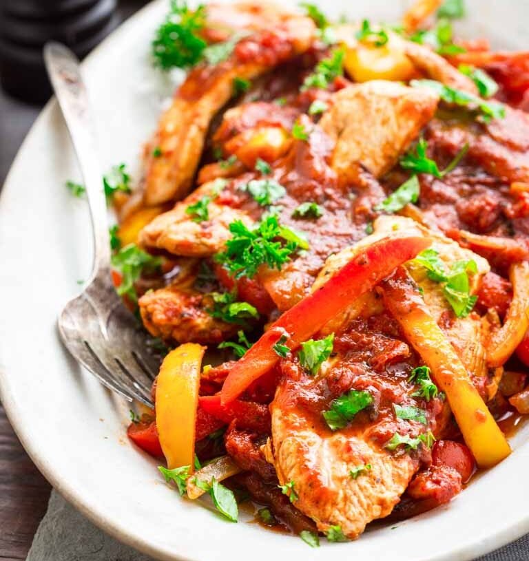 Easy 20 Minute Low Carb Turkey And Peppers