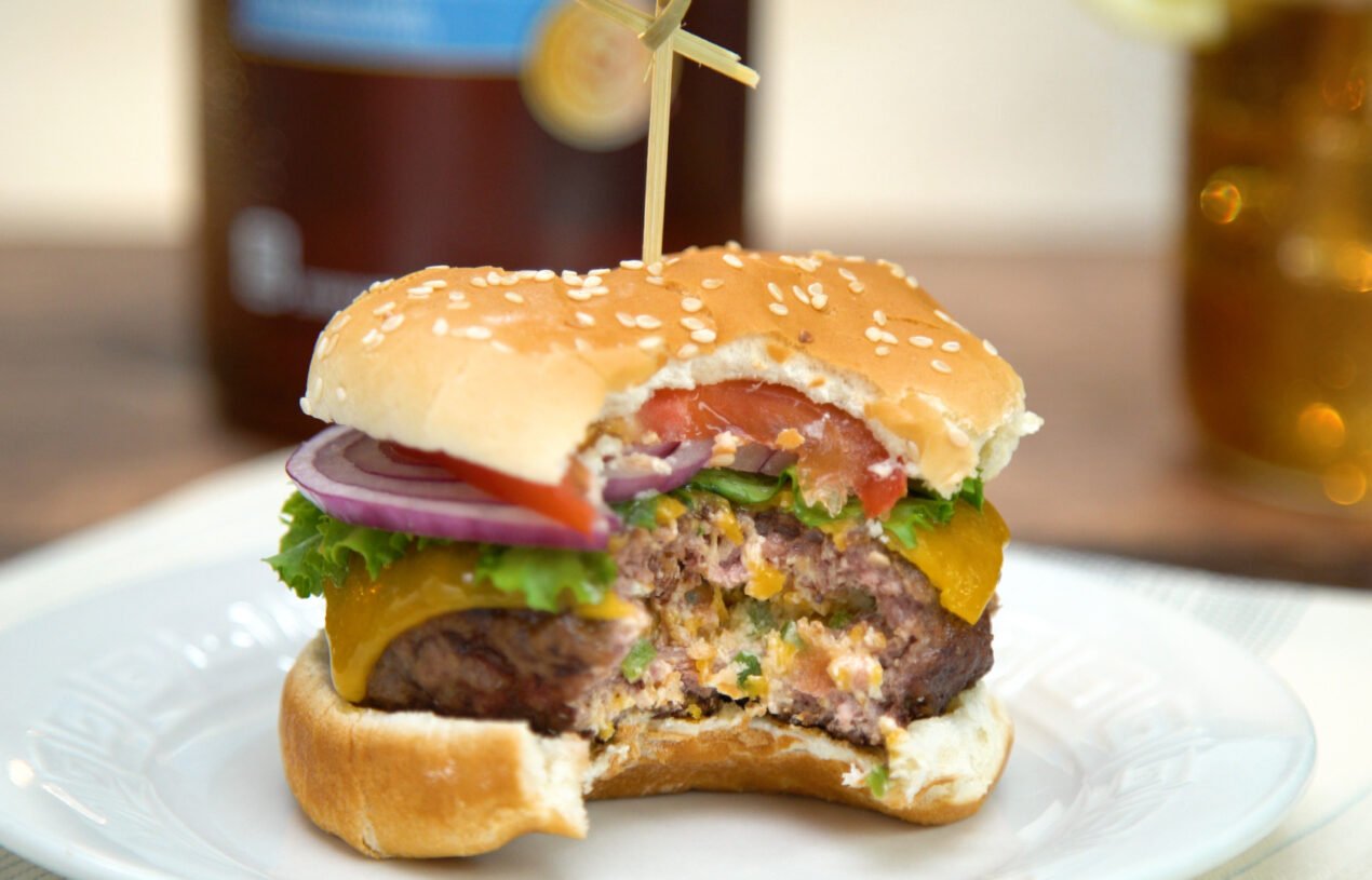 Keto Sheet Pan Burgers with Bacon & Jalapeño