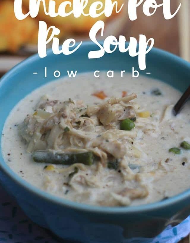 LOW CARB CHICKEN POT PIE SOUP