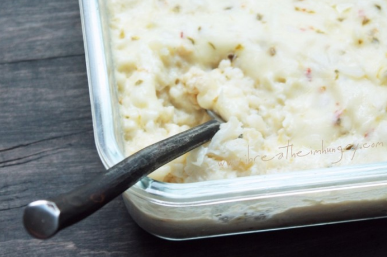 EASY CHEESY CAULIFLOWER GRATIN RECIPE