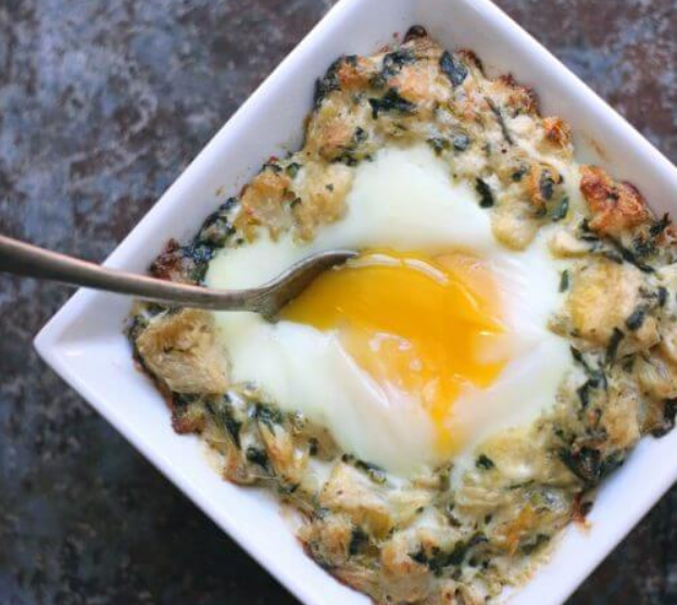 Low Carb Spinach & Artichoke Dip Cauliflower Casserole