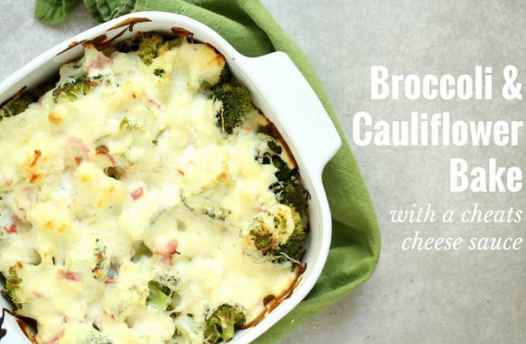 Low-Carb Broccoli and Cauliflower Bake