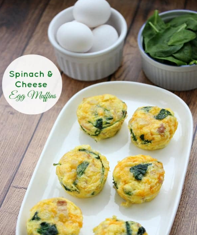 Spinach & Cheese Egg Muffins