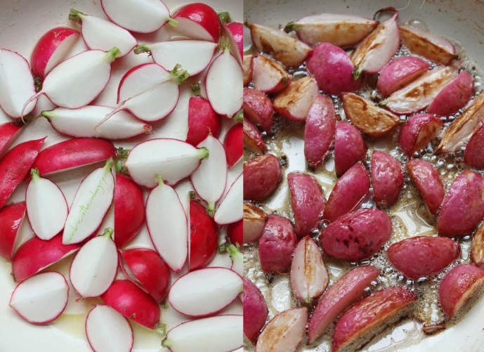 Pan Roasted Radishes Low Carb