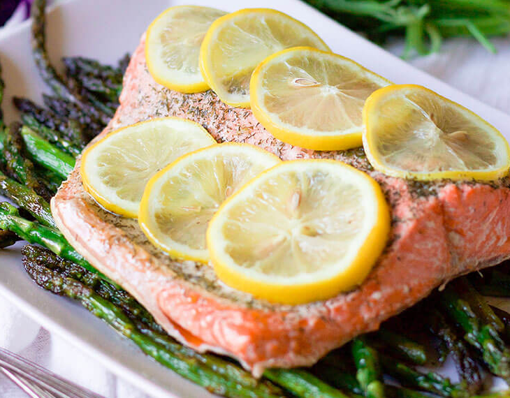 Instant Pot Lemon-Dill Salmon & Asparagus