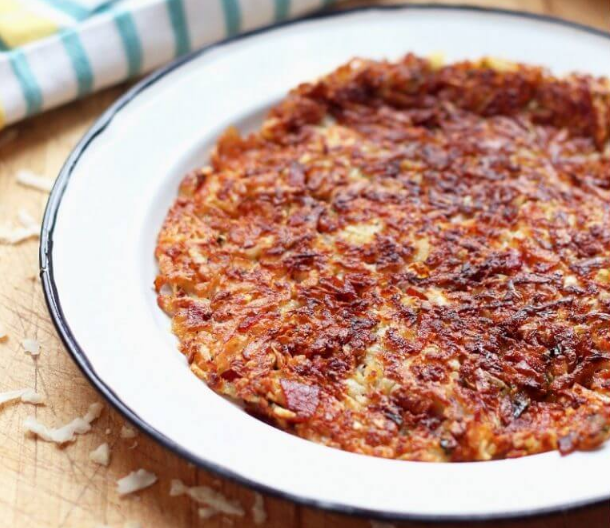 Celery Root, Bacon & Parmesan Rosti (Low Carb)