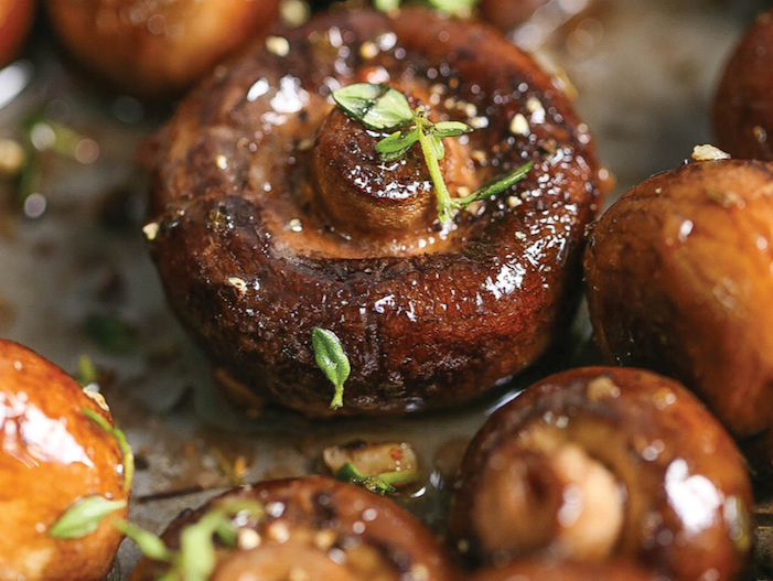 Sheet Pan Garlic Butter Mushrooms