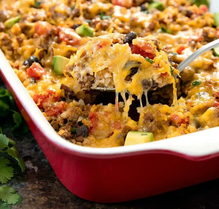 Mexican Keto taco Lasagna